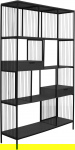 Kare Design Boekenkast Bologna Zwart 125x200cm
