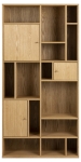 Boekenkast Huub Spaanplaat Naturel 90x180cm - Giga Living