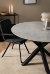 Eettafel Axel Rond Keramiek Grijs Ø120cm - Giga Living