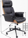 Kare Design Bureaustoel Check Out Zwart