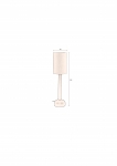 Dutchbone Vloerlamp Jones Rubberhout Beige