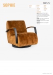 Fauteuil Sophie Adore Cognac