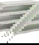 Kare Design Ladekast Naxos Trio Wit 85cm