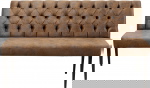 Kare Design Eetkamerbank Econo Buttons Vintage Bruin