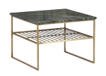 Livingfurn Salontafel Dian Marmer Groen Goud 55cm