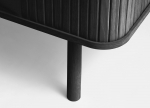Tv-meubel Cavo Zwart Eiken 160cm - Giga Living
