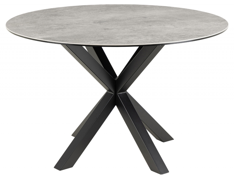 Eettafel Axel Rond Keramiek Grijs Ø120cm - Giga Living