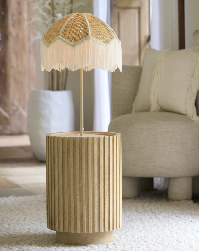 Light & Living Bijzettafel Kiyose Mangohout Ø33cm