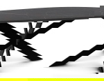Eettafel Sivo Slipper Urban Zwart HPL 240x105cm - Giga Meubel