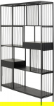 Kare Design Boekenkast Bologna Zwart 125x200cm
