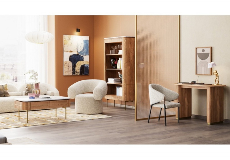 Kare Design Draaifauteuil Elite Crème