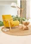 Kave Home Fauteuil Meghan Essenhout Mosterd/Naturel