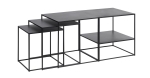 Salontafel Pebble Zwart 50x50 cm - Giga Living