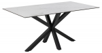 Eettafel Axel Rechthoek Keramiek Wit 160cm - Giga Living