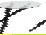 Eettafel Harrie Glas Zwart Ø119x75,5cm - Giga Living