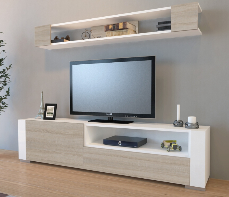 Tv-Meubel Arya Melamine Wit Cordoba