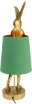Kare Design Tafellamp Rabbit Goud/Groen 68cm
