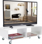 Kare Design Tv-meubel Lounge Wit met Wielen