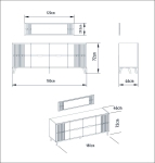 Dressoir Frida Melamine Wit