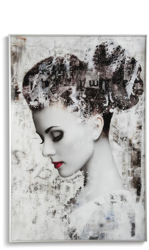 Coco Maison Schilderij Shy Lady 120x80cm