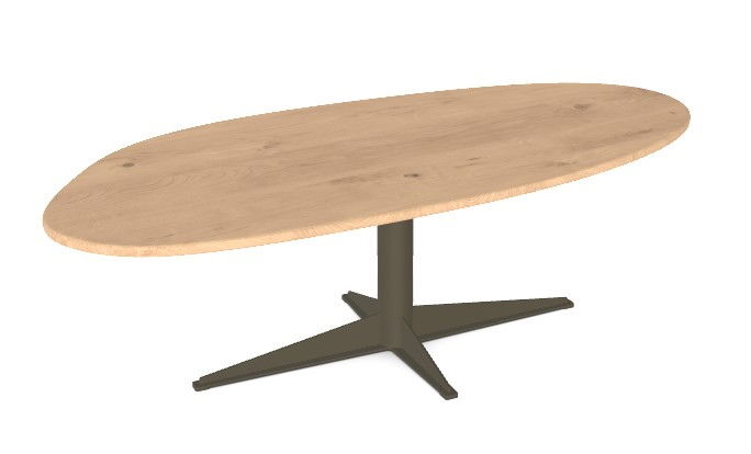 Eettafel Jaro Leaf Naturel Eiken 250x115cm - Giga Meubel