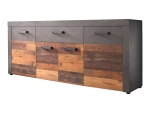 Dressoir Indy HDF Antraciet/Bruin 178cm