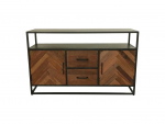 HSM Collection Dressoir Verona Mango Bruin/Zwart 140cm