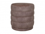 HSM Collection Poef Rings Taupe Ø45cm