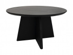 HSM Collection Salontafel Kruispoot Mango Zwart Ø80cm