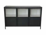 HSM Collection Dressoir Bronx Metaal Zwart/Grijs 140cm