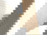 Eetkamerstoel Elim Off White Bouclé Naturel Eiken - Giga Living
