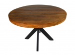 HSM Collection Eettafel Melbourne Rond Mango Bruin Ø100cm