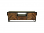 HSM Collection Tv-meubel Verona Mango Bruin/Zwart 150cm