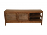 HSM Collection Tv-meubel Rotan/Teak Naturel 135cm