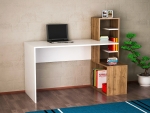 Bureau Side Melamine Wit Walnoot