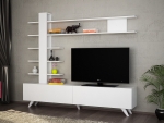 Tv-Meubel Aleyna Melamine Wit