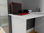 Bureau Akasya Melamine Wit