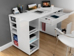 Bureau Diamond Melamine Wit