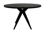 HSM Collection Eettafel Mango Zwart Ø140cm