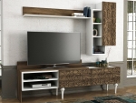 Tv-Meubel Lenti Melamine Walnoot