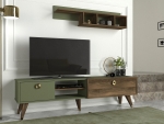 Tv-Meubel Heron Melamine Walnoot Groen