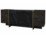 Dressoir Veyron Melamine Zwart Goud