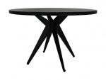 HSM Collection Eettafel Mango Zwart Ø140cm