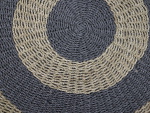 HSM Collection Vloerkleed Raffia/Zeegras Naturel Grijs Ø100cm