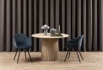 Eettafel Loeck Rond MDF Lichtbruin Ø120cm - Giga Living