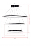 Hanglamp Ursae Zwart 6500K