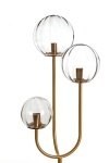 Light & Living Vloerlamp Magdala 3-Lichts Glas Goud 162cm