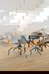 Eettafel Levi Eikenfineer Mat Zwart Ø120x76cm - Giga Living