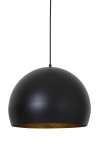 Light & Living Hanglamp Jaicey Mat Zwart/Goud Ø45x32,5cm