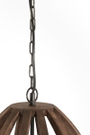 Light & Living Hanglamp Haranka Mangohout Chocolade Bruin Ø38cm